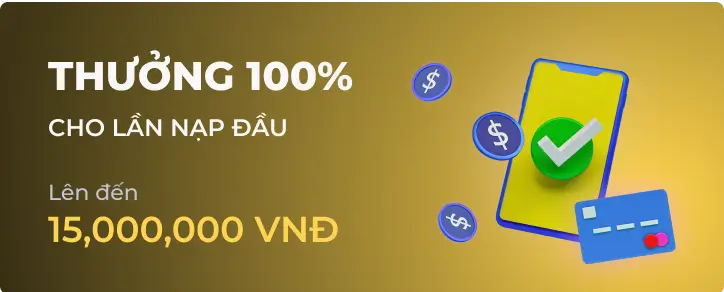 Thưởng 100%