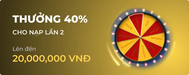 Thưởng 40%